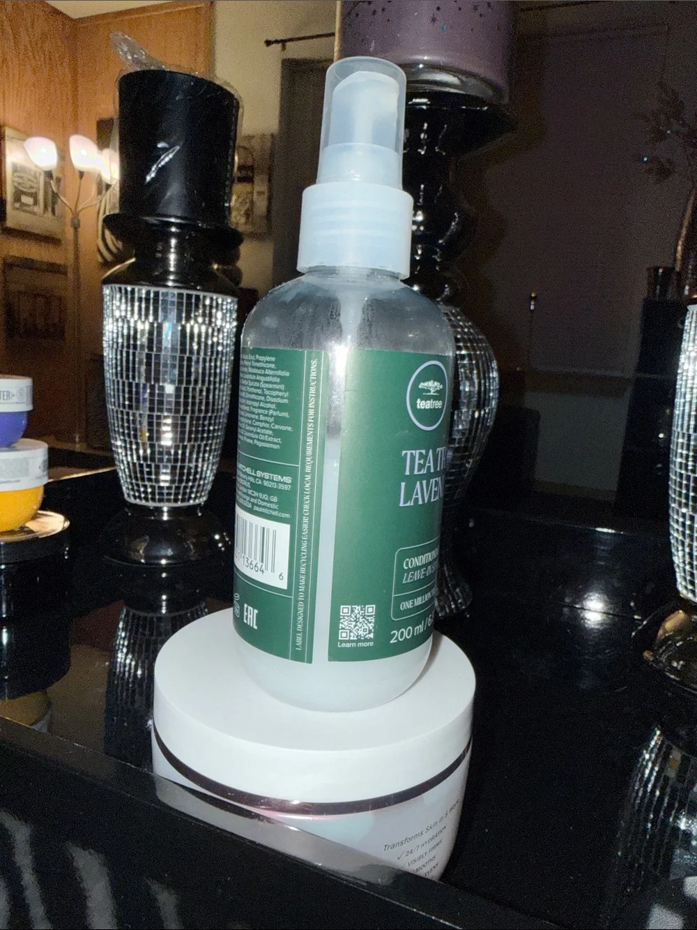 Tea Tree Lavender Mint conditioning leave in spray 200ml used see pics. No box